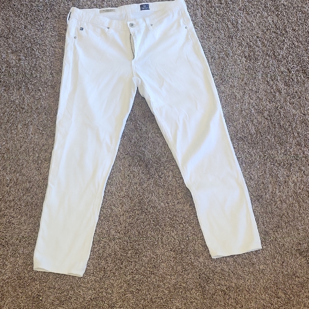 White Crop Jeans
